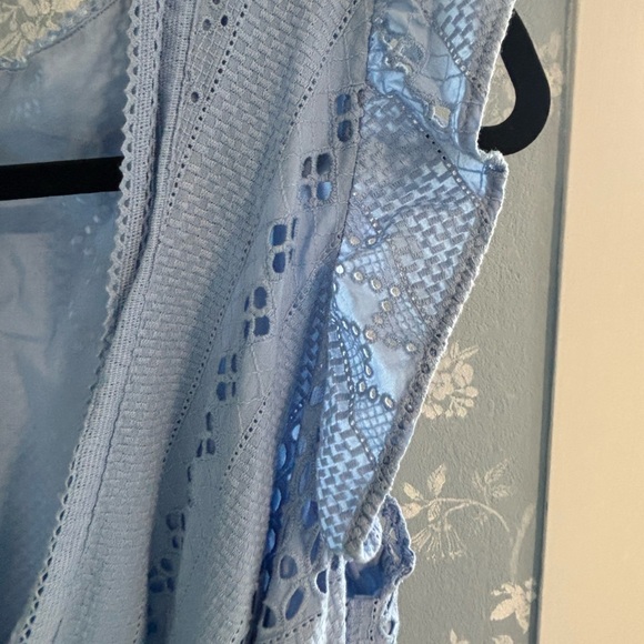 J. Crew Light Blue Lace Midi Dress - Picture 6 of 6